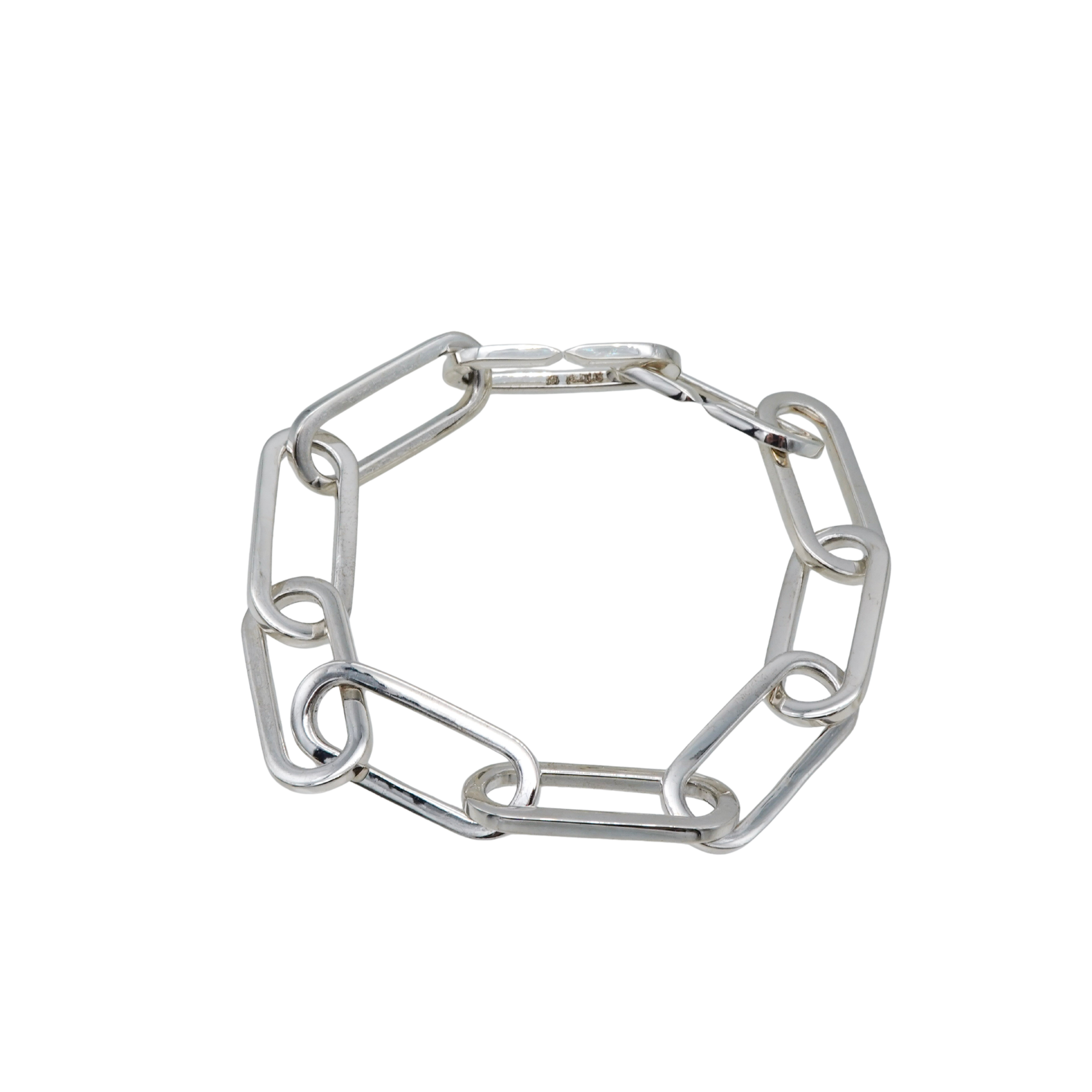 Silver Oval Chain Bracelet – unigem