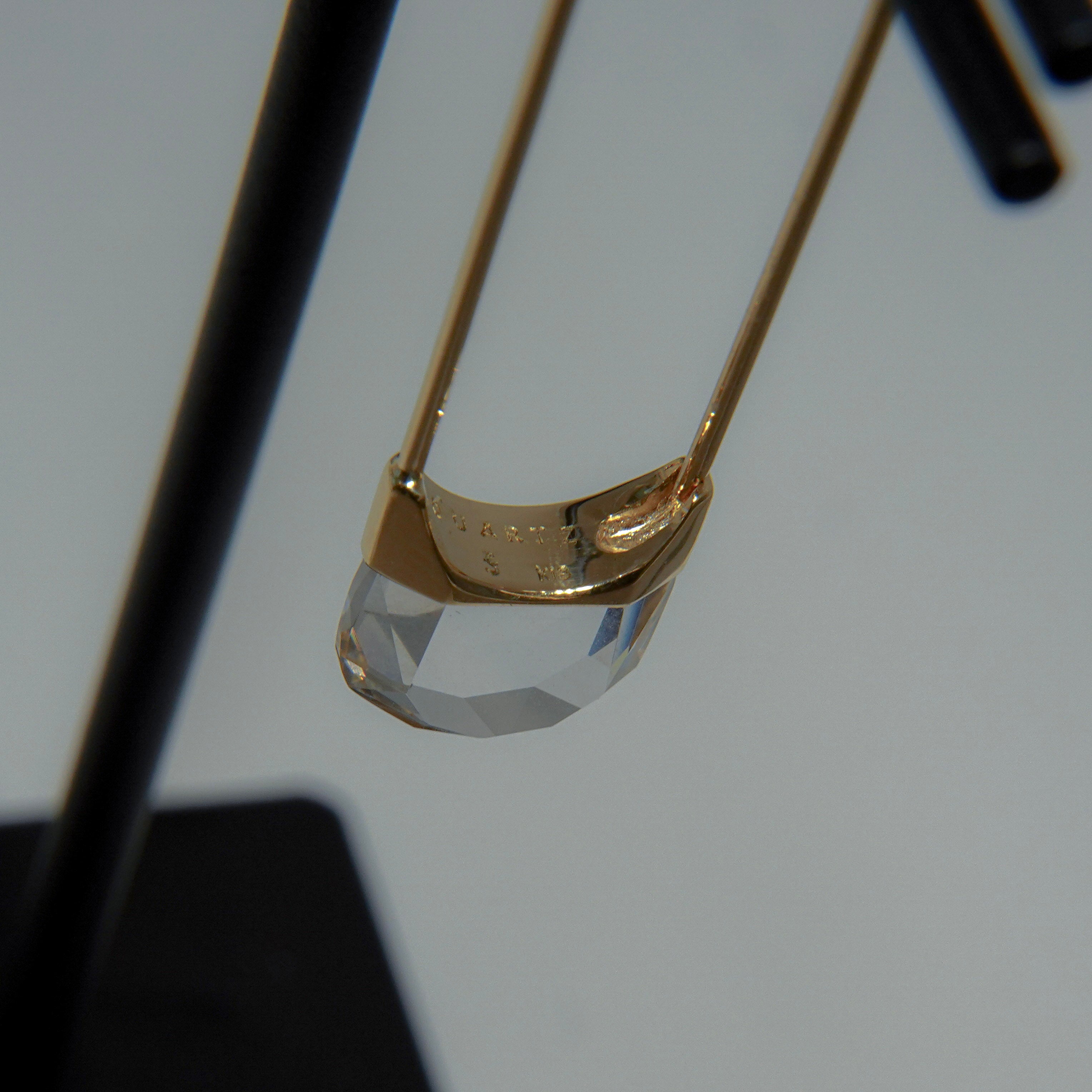 Drop Quartz Pierced Earring Oval – unigem