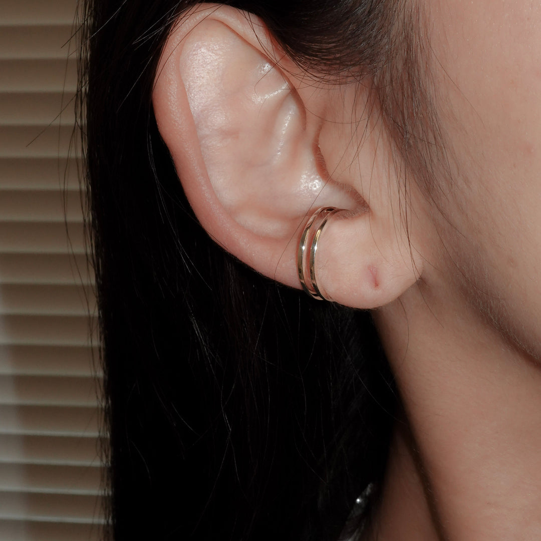 Square Line Cuff Ring