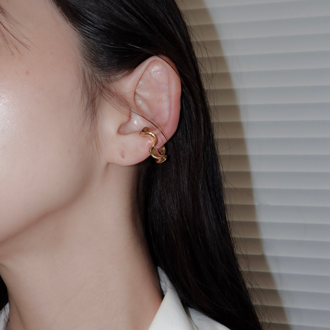 Flora Ear Cuff【S】SV + K18YGP