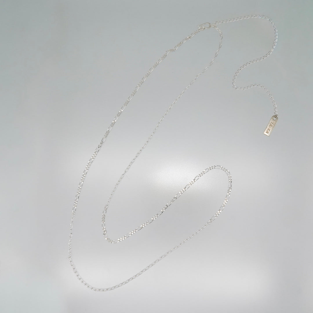 silver925 mix chain 2way necklace [LBN5]