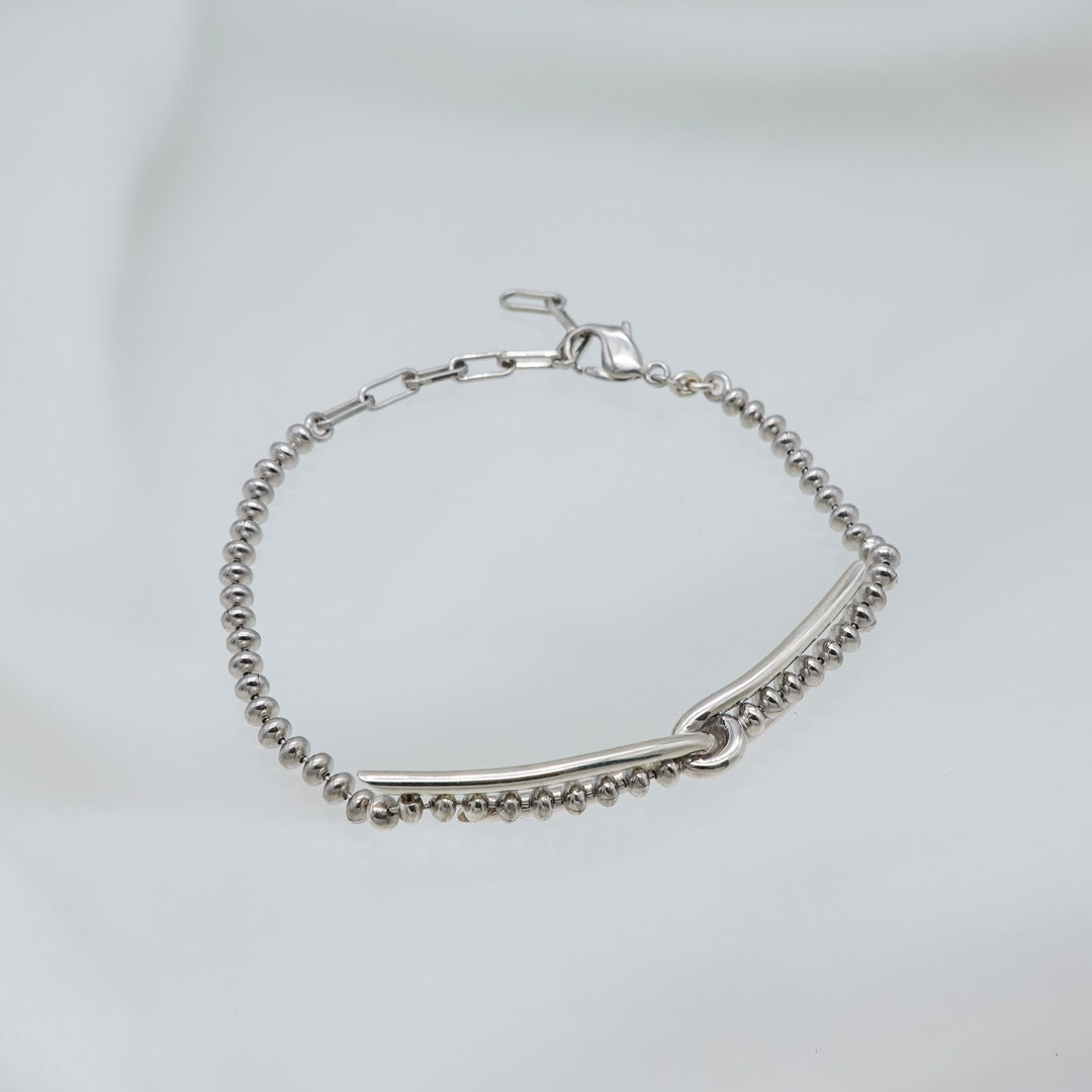 THREADS Silver Cross Bracelet