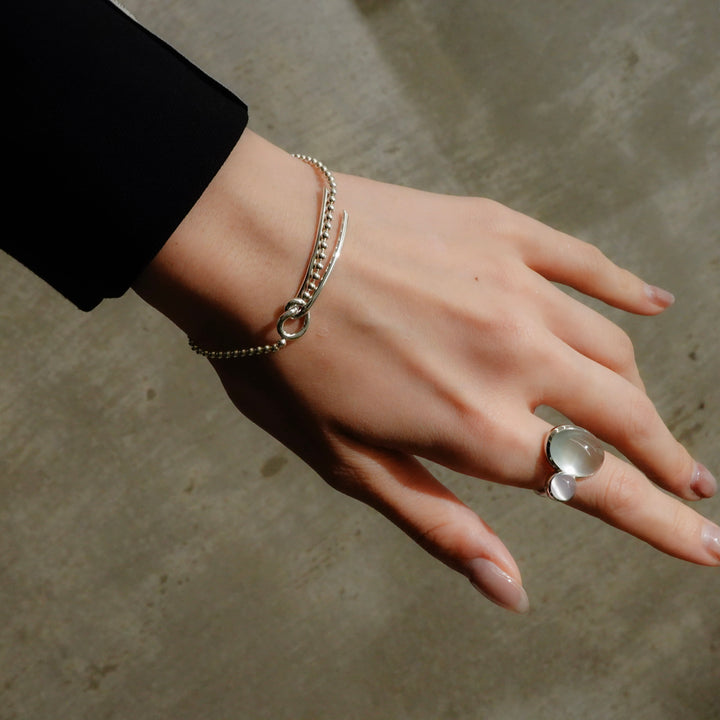 THREADS Silver Bow Tie Bracelet