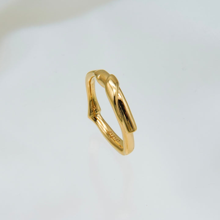 Grass Knot Ring Gold Vermeil