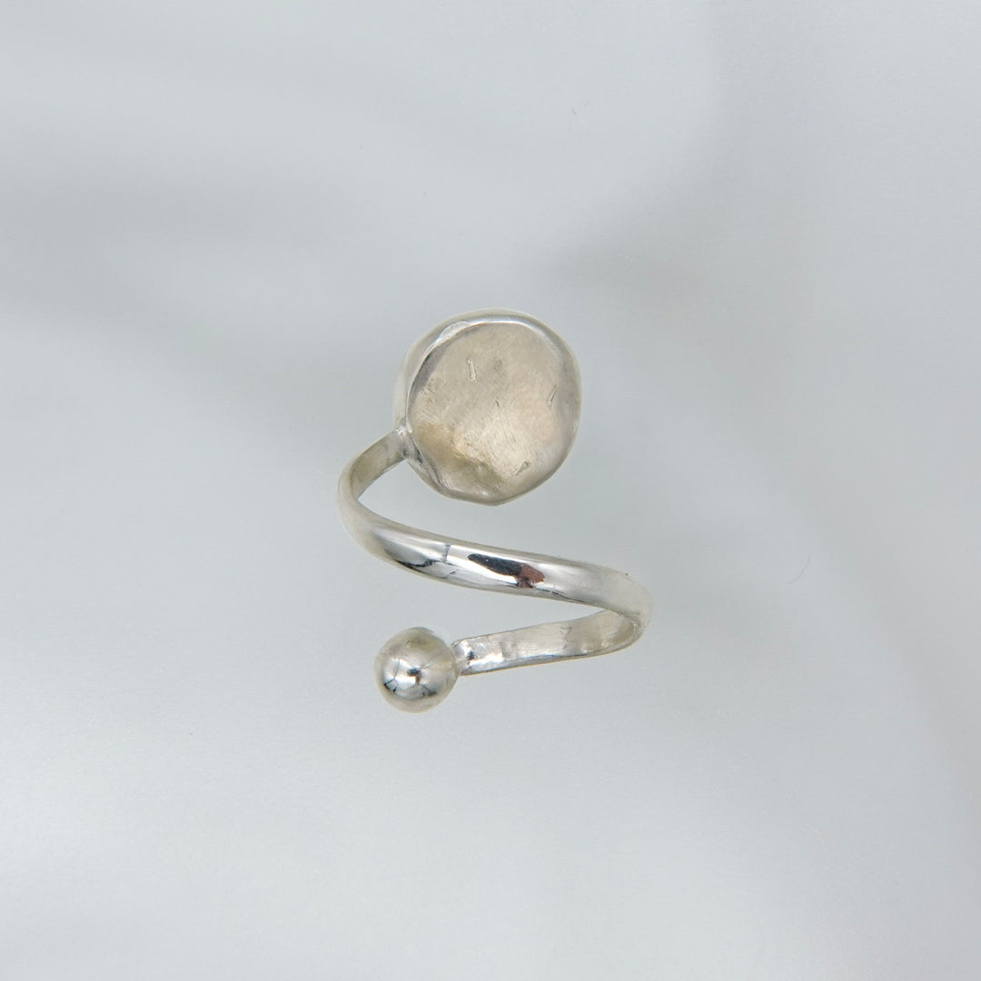 star sapphire spiral ring