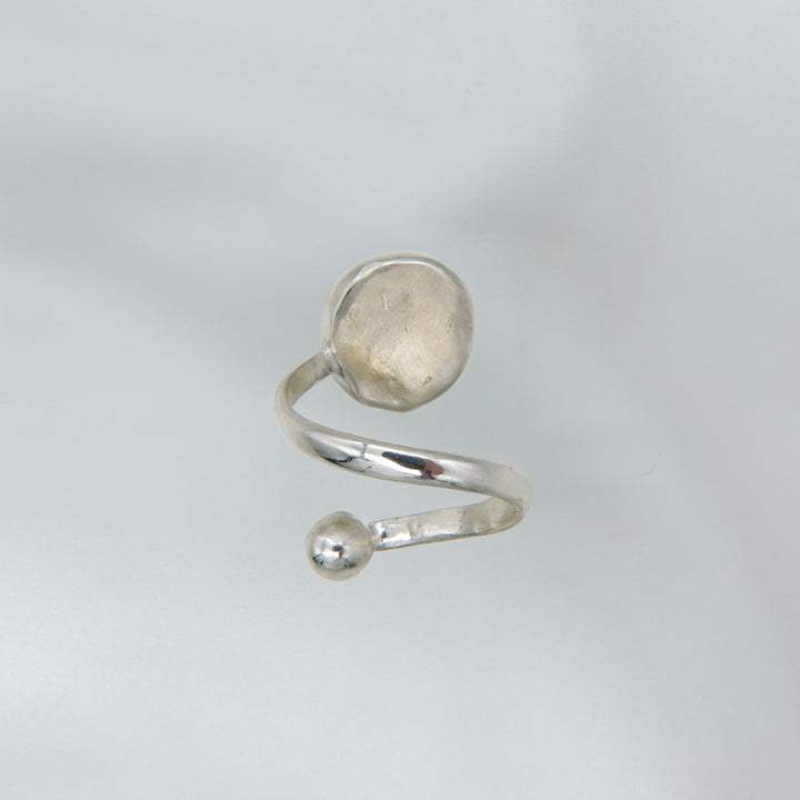 star sapphire spiral ring