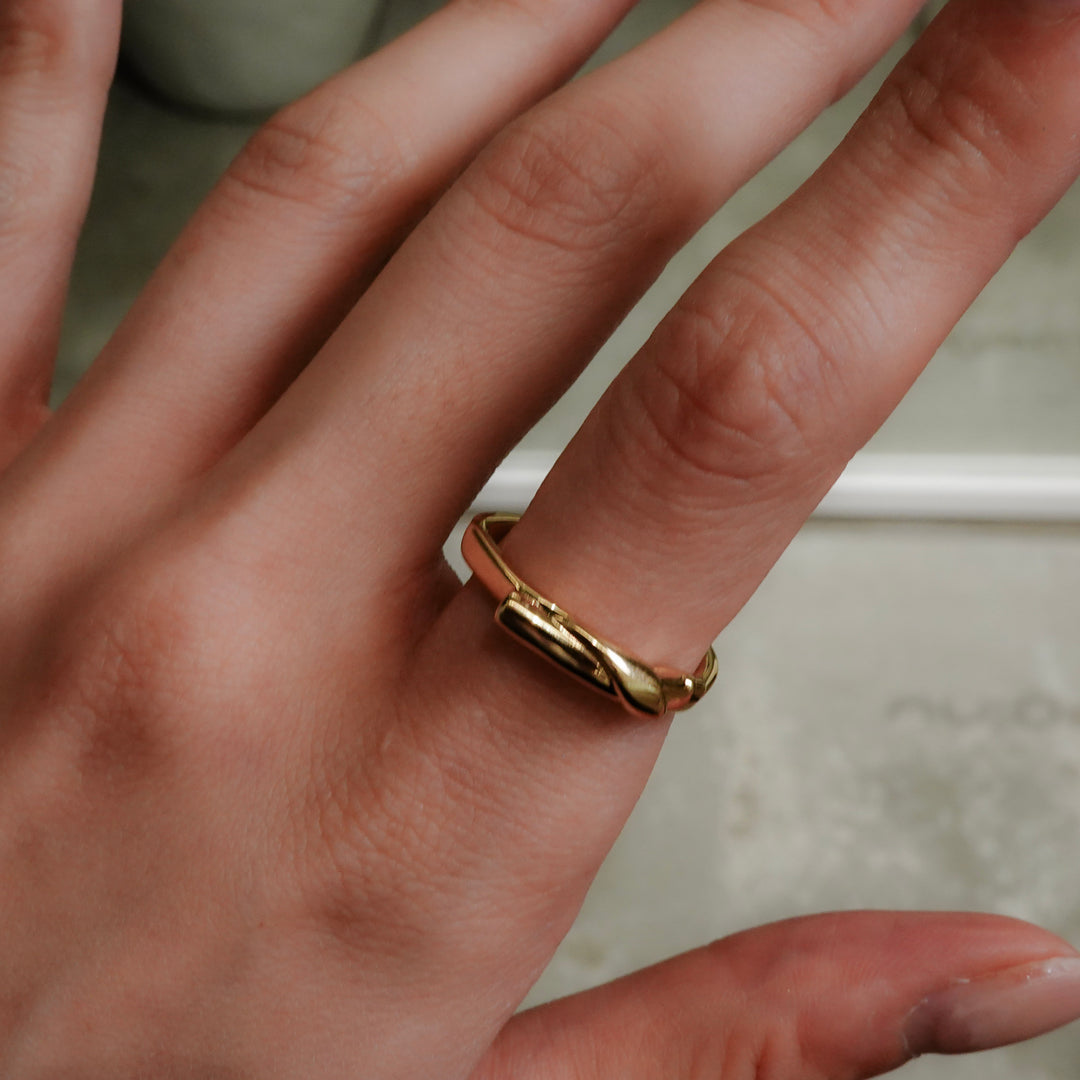 Grass Knot Ring Gold Vermeil