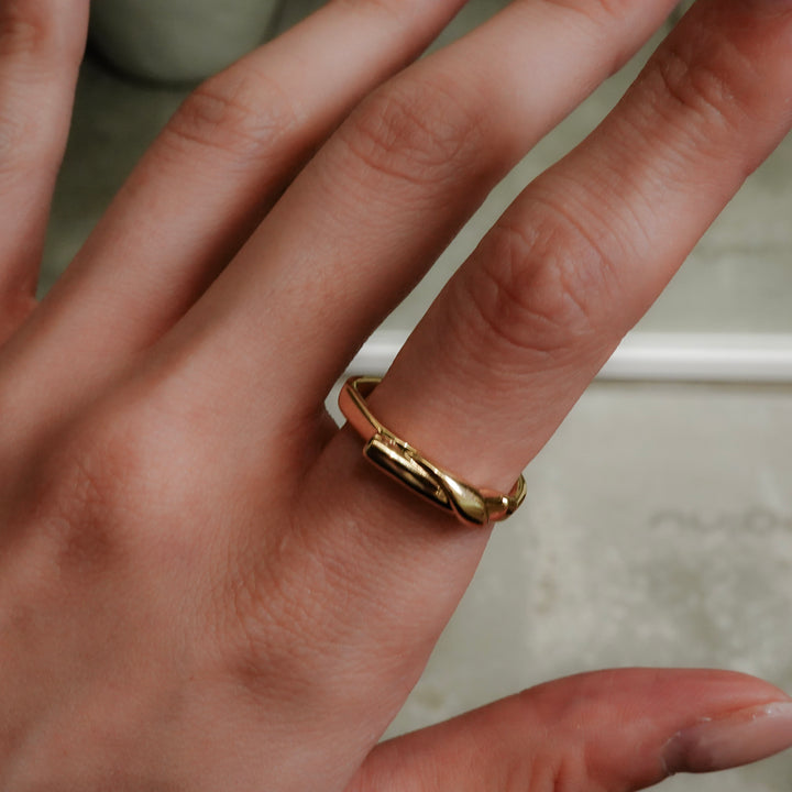 Grass Knot Ring Gold Vermeil