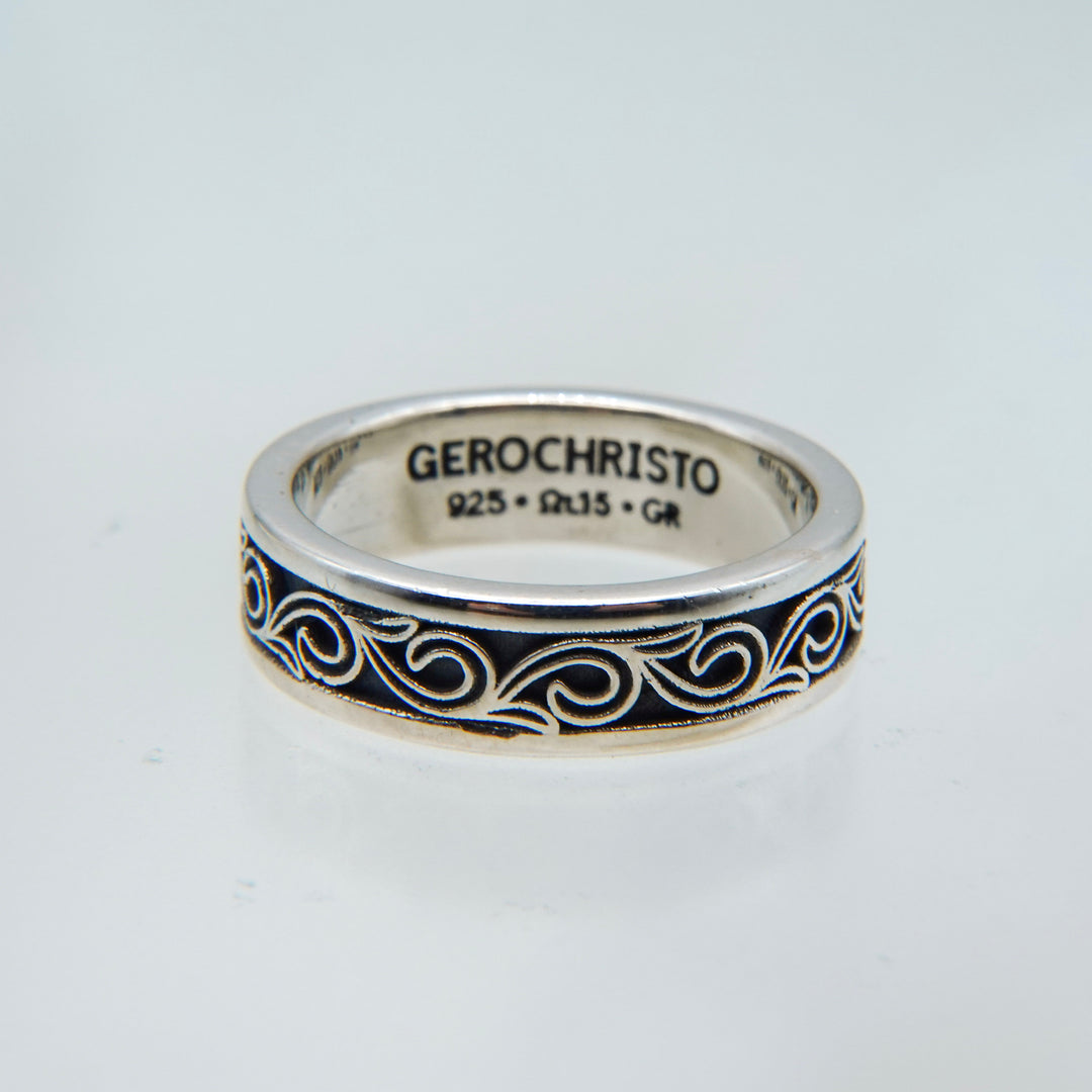 Kyma band ring in Sterling Silver_2719