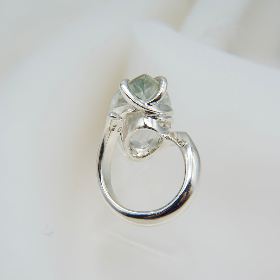 FIRE Flame / Jewel Ring (Green Amethyst)