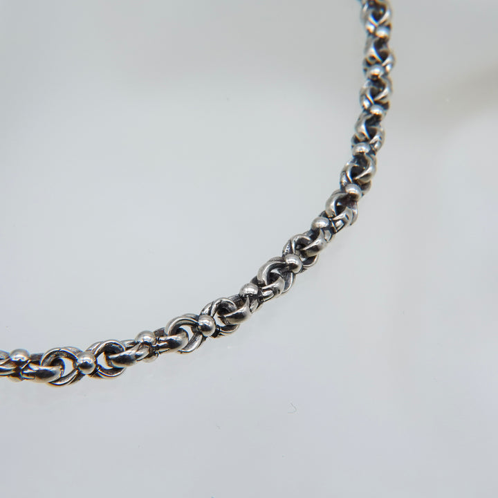 Heavy Double Loop Chain handmade in Sterling Silver_4100