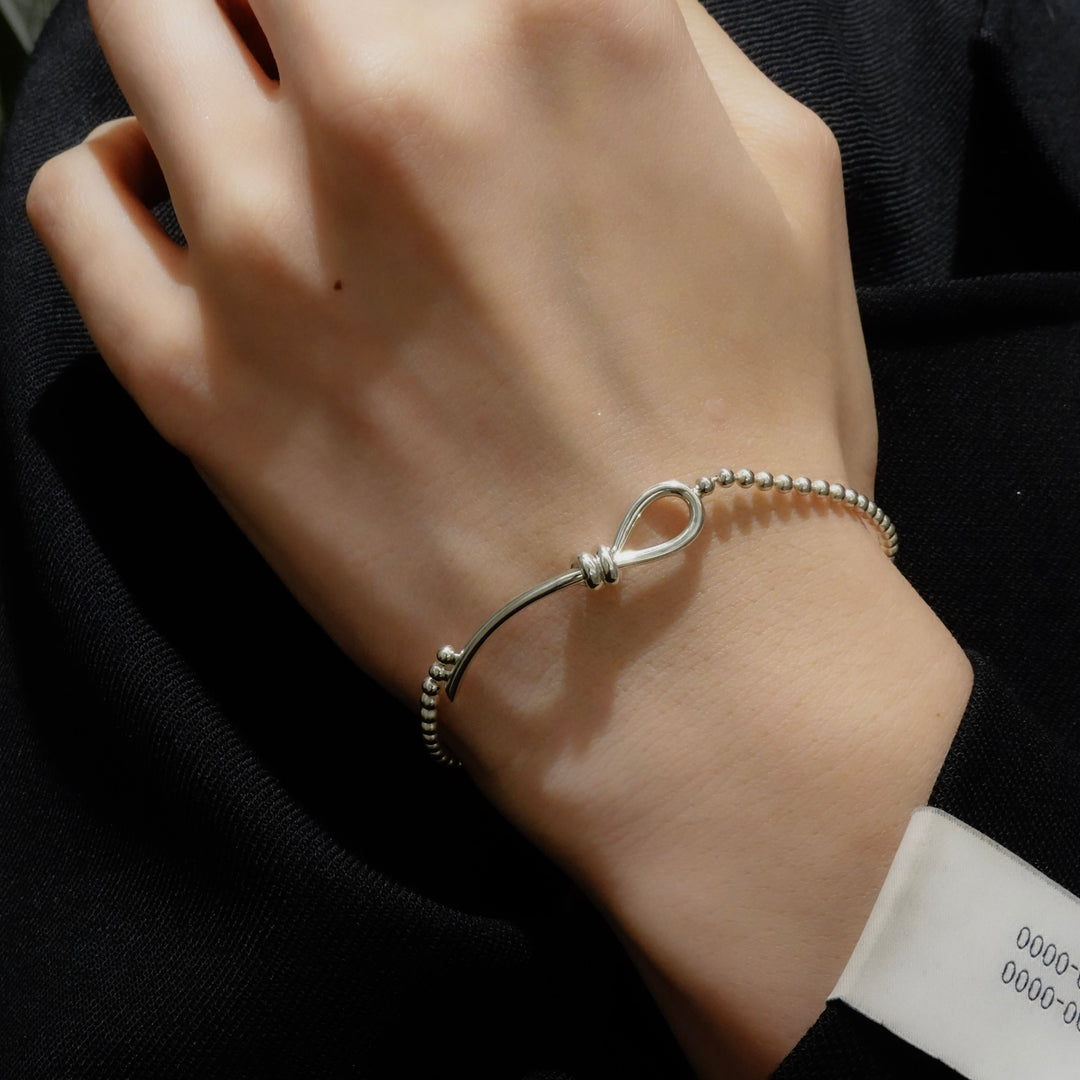 THREADS Silver Fishhook Bracelet