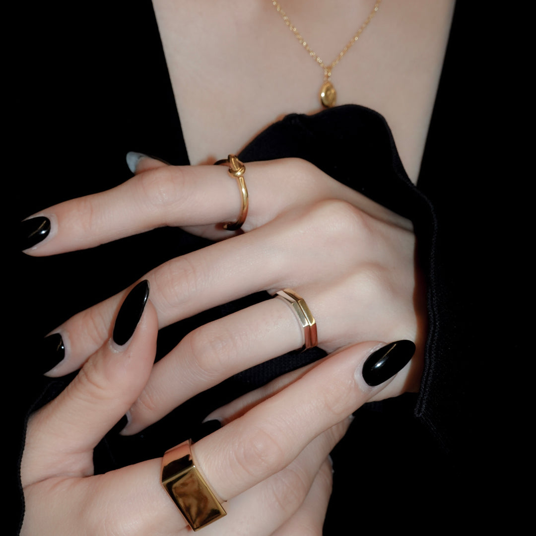 "Octagon" ring (SILVER)