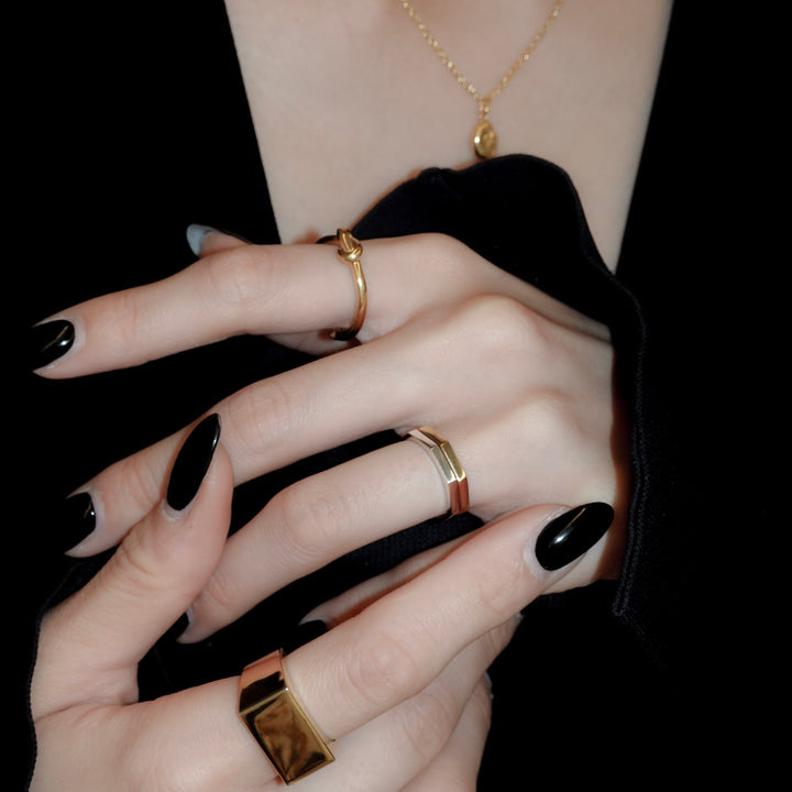 "Octagon" ring (SILVER)