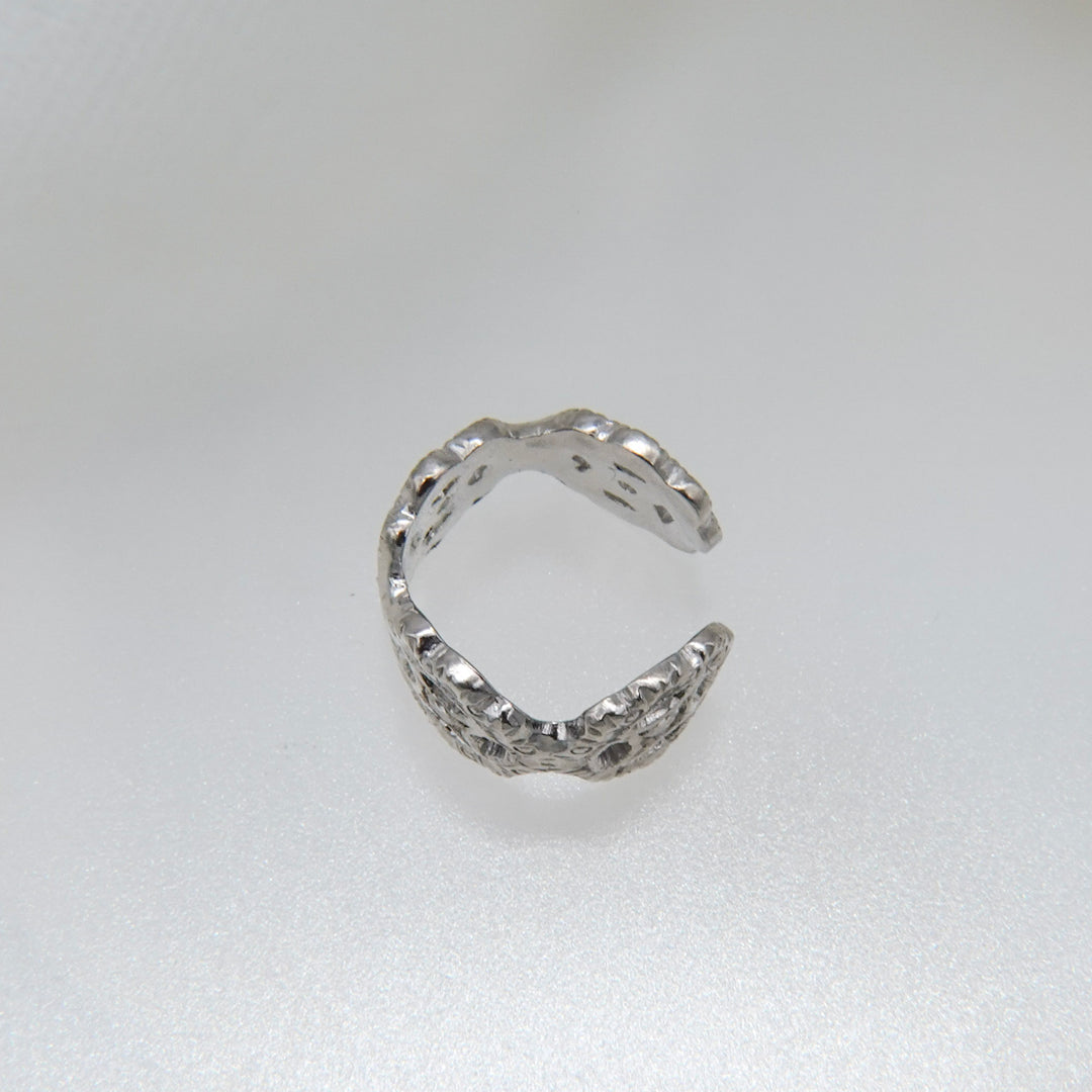 フィレンツェ彫りフラワーイヤカフ(RGP)