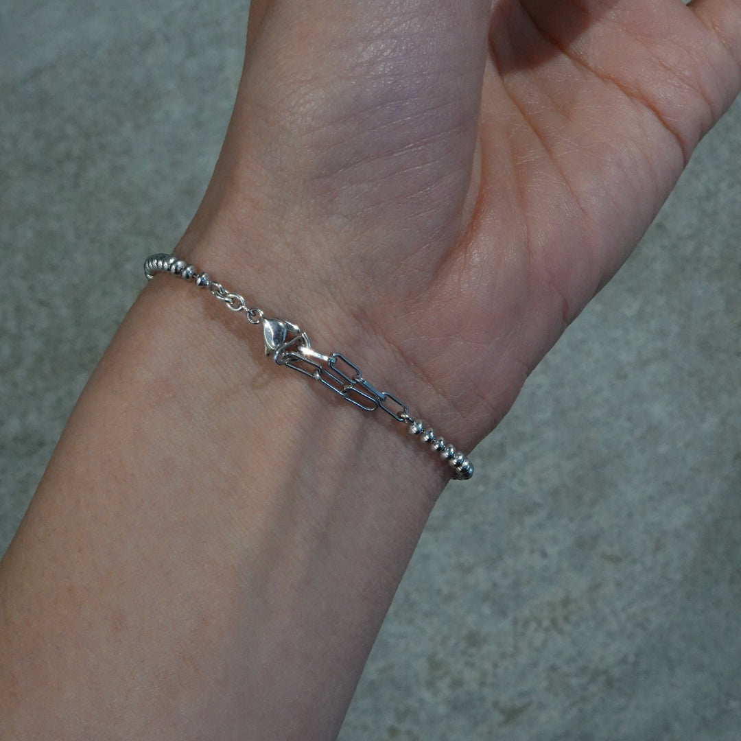 THREADS Silver Cross Bracelet