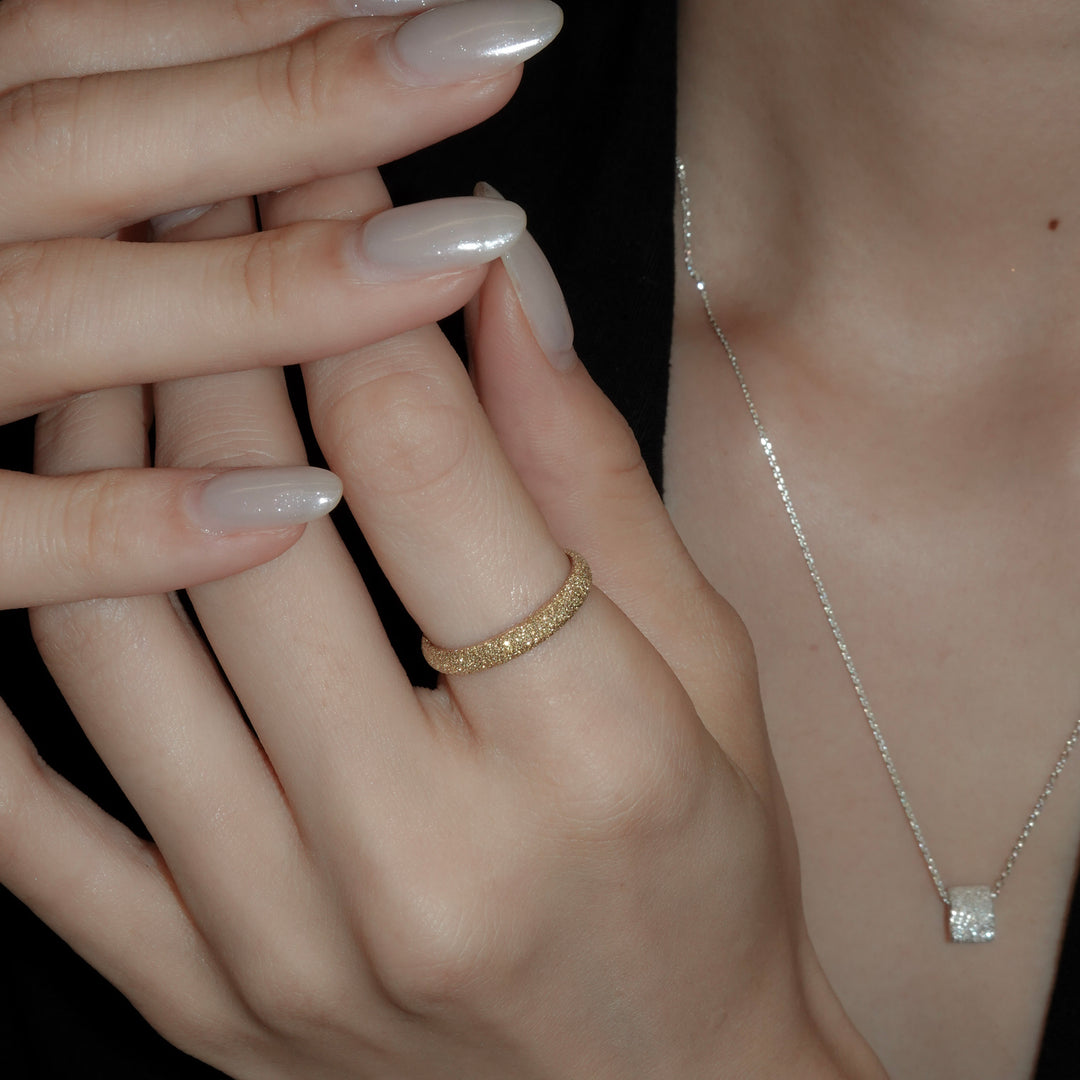 GRANITO ROUND RING VERMEIL