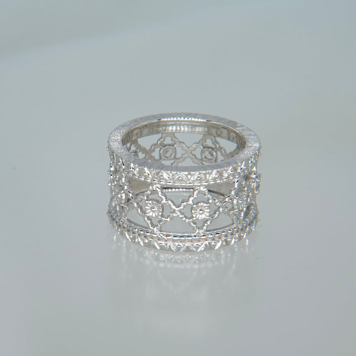 サファイア・フィレンツェ彫りリング(rgp)