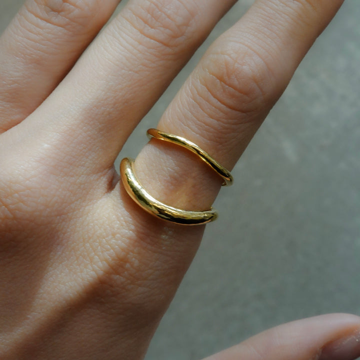 YU-KIN DOUBLE HEART SET RING