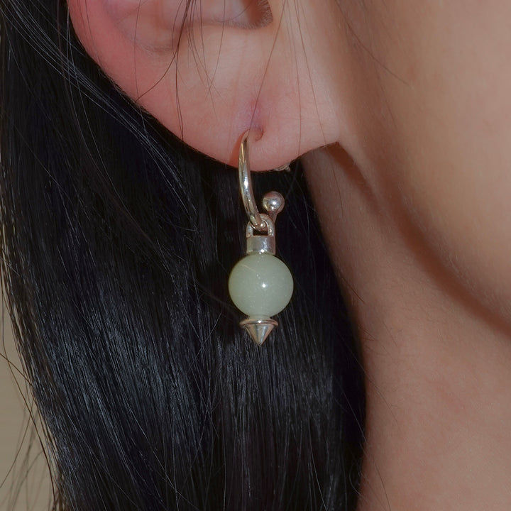 Luminous stone Hoop Pierce