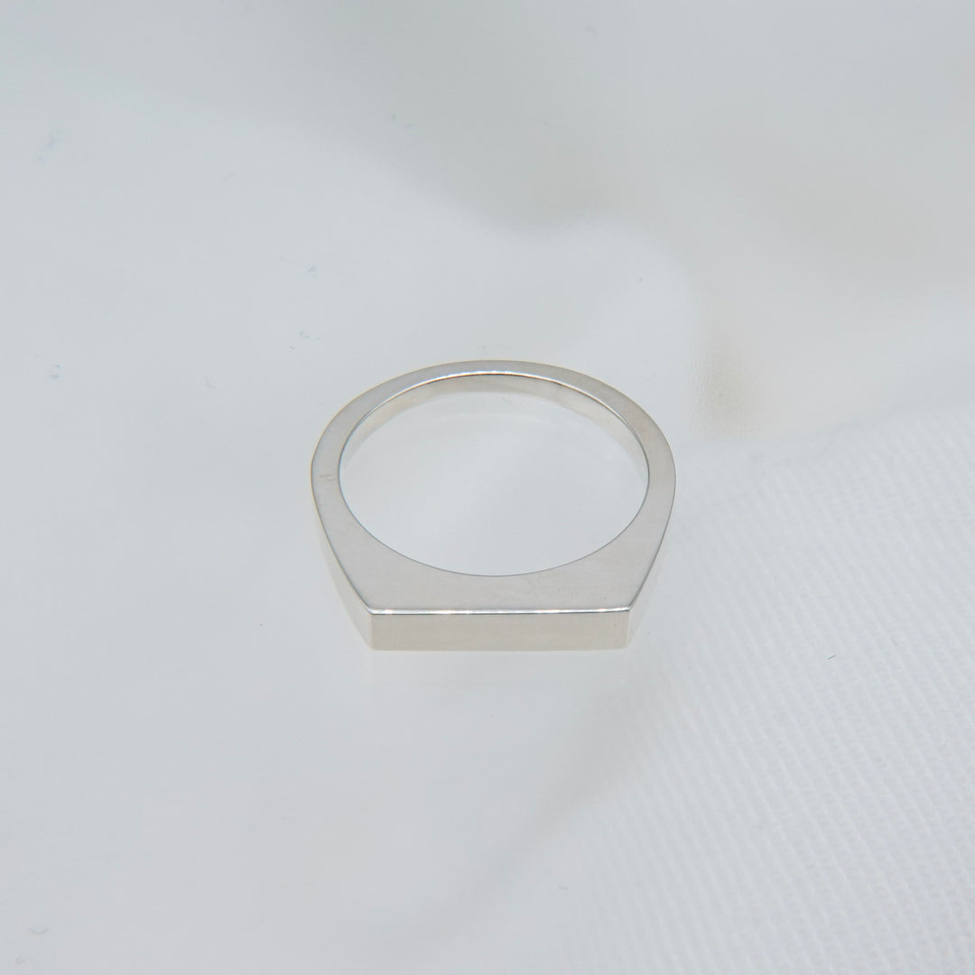 "Proto" signet thin ring (SILVER)