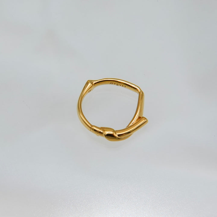 Grass Knot Ring Gold Vermeil