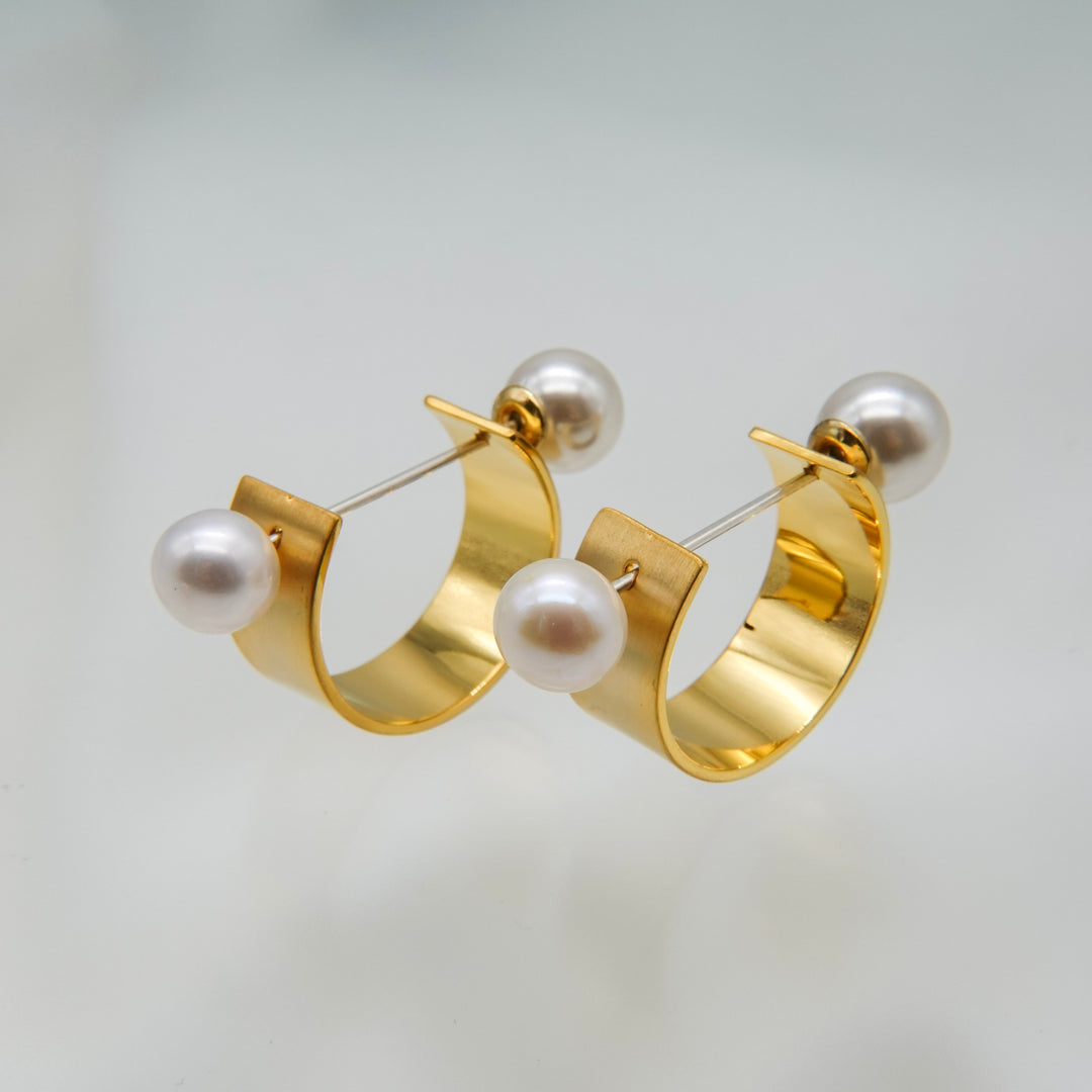 RING pierced earrings