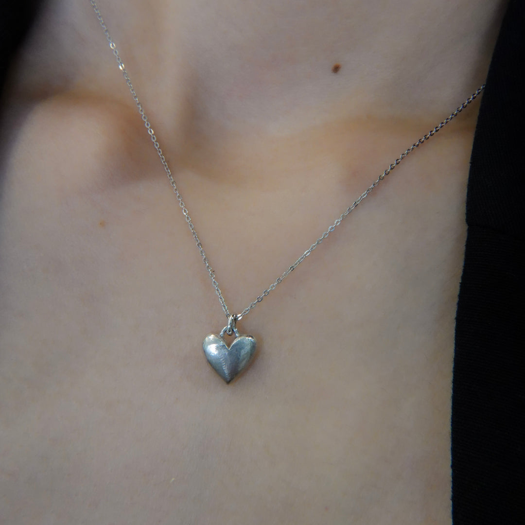 Silver necklace SMP7 ハートネックレスs