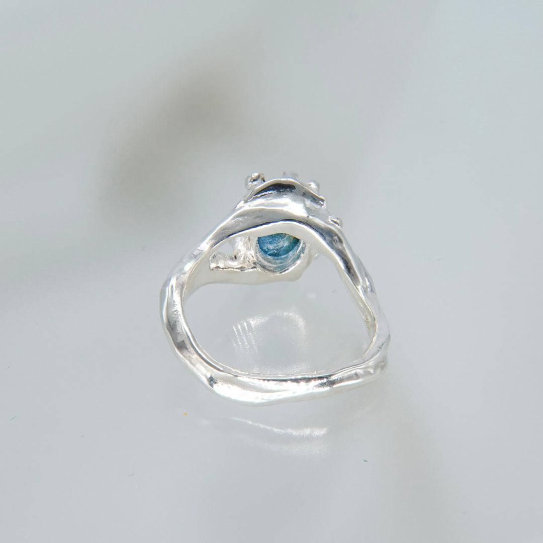 Teal Blue Kyanite Ring (SAI OOAKSeries)