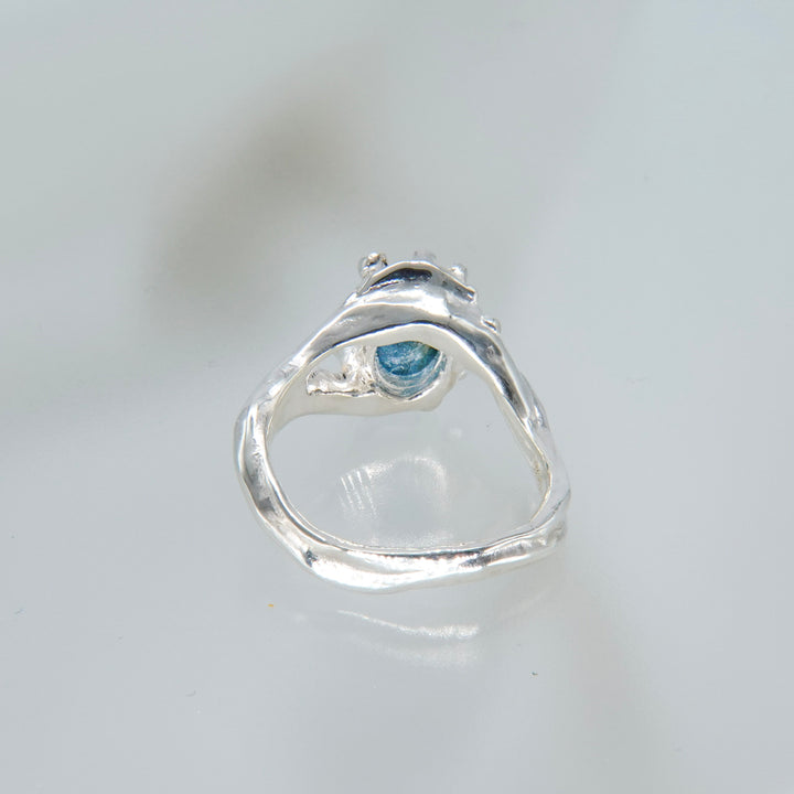 Teal Blue Kyanite Ring (SAI OOAKSeries)