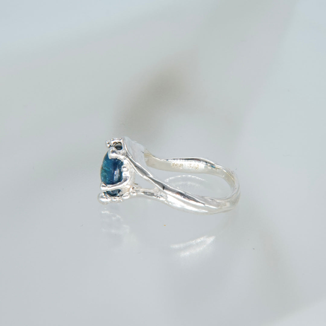 Teal Blue Kyanite Ring (SAI OOAKSeries)