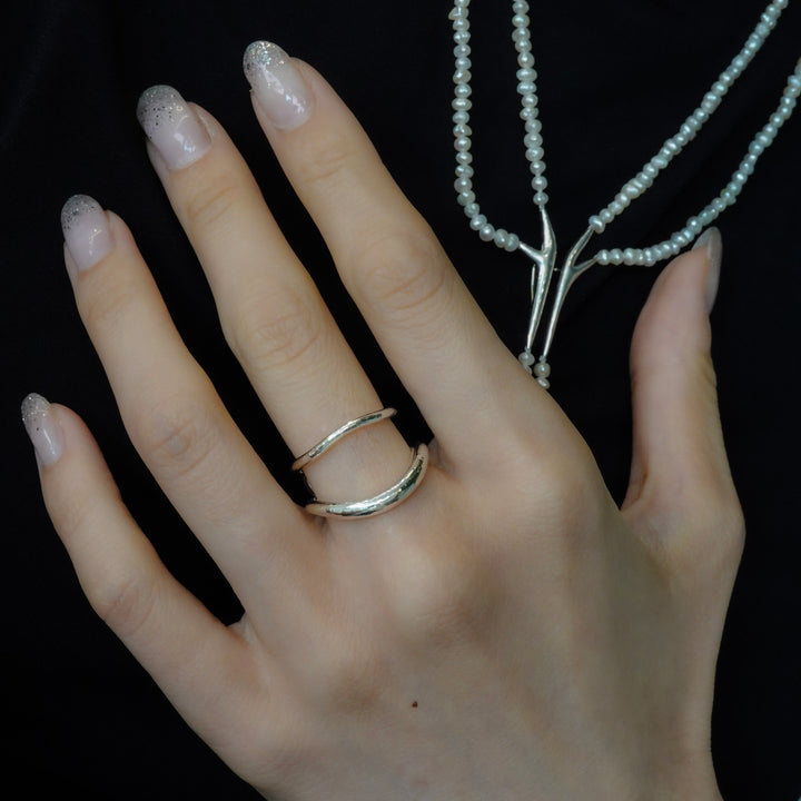 YU-KIN DOUBLE HEART SET RING