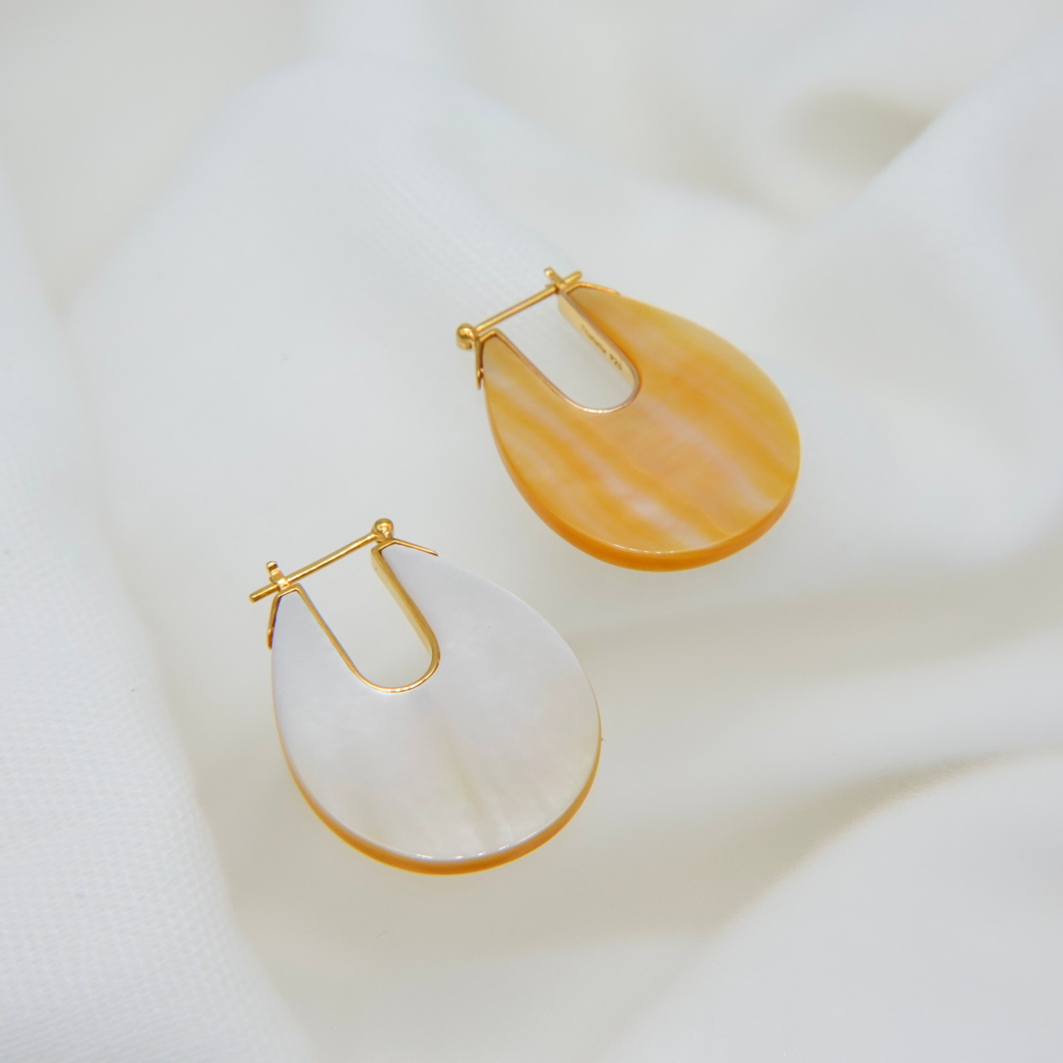 未使用 Thalatta マザーオブパールピアス Mother of Pearl pierced – unigem