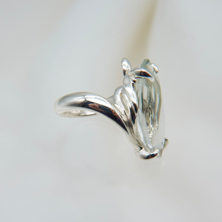 FIRE Flame / Jewel Ring (Green Amethyst)