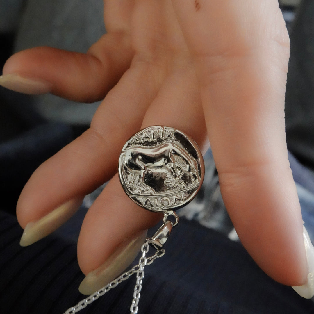 Silver Coin necklace