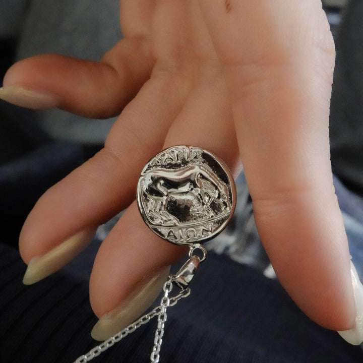 Silver Coin necklace