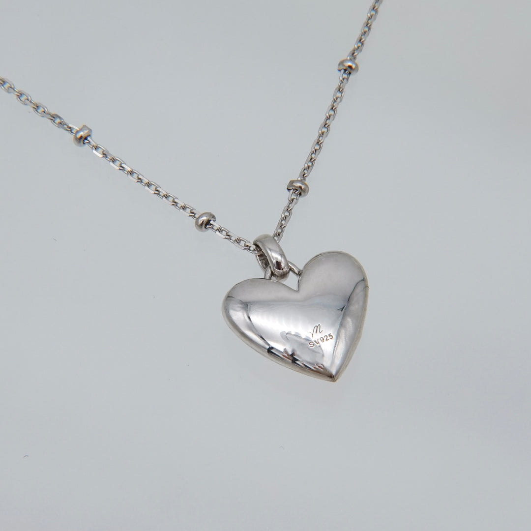 Silver necklace SMP6 ハートネックレス