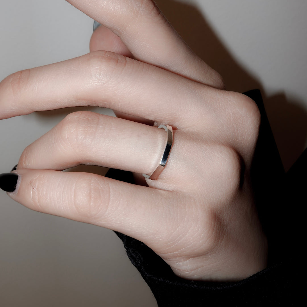 "Octagon" ring (SILVER)