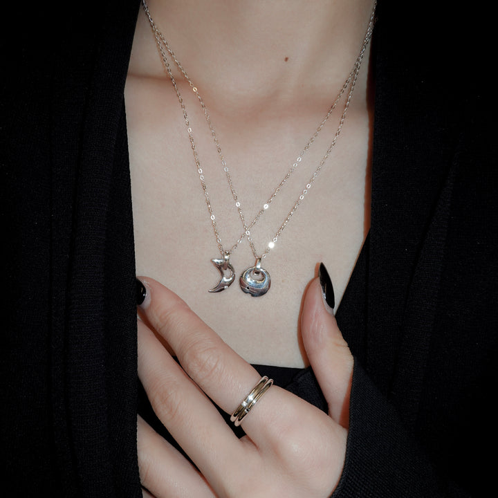 Charm Necklace-Full Moon