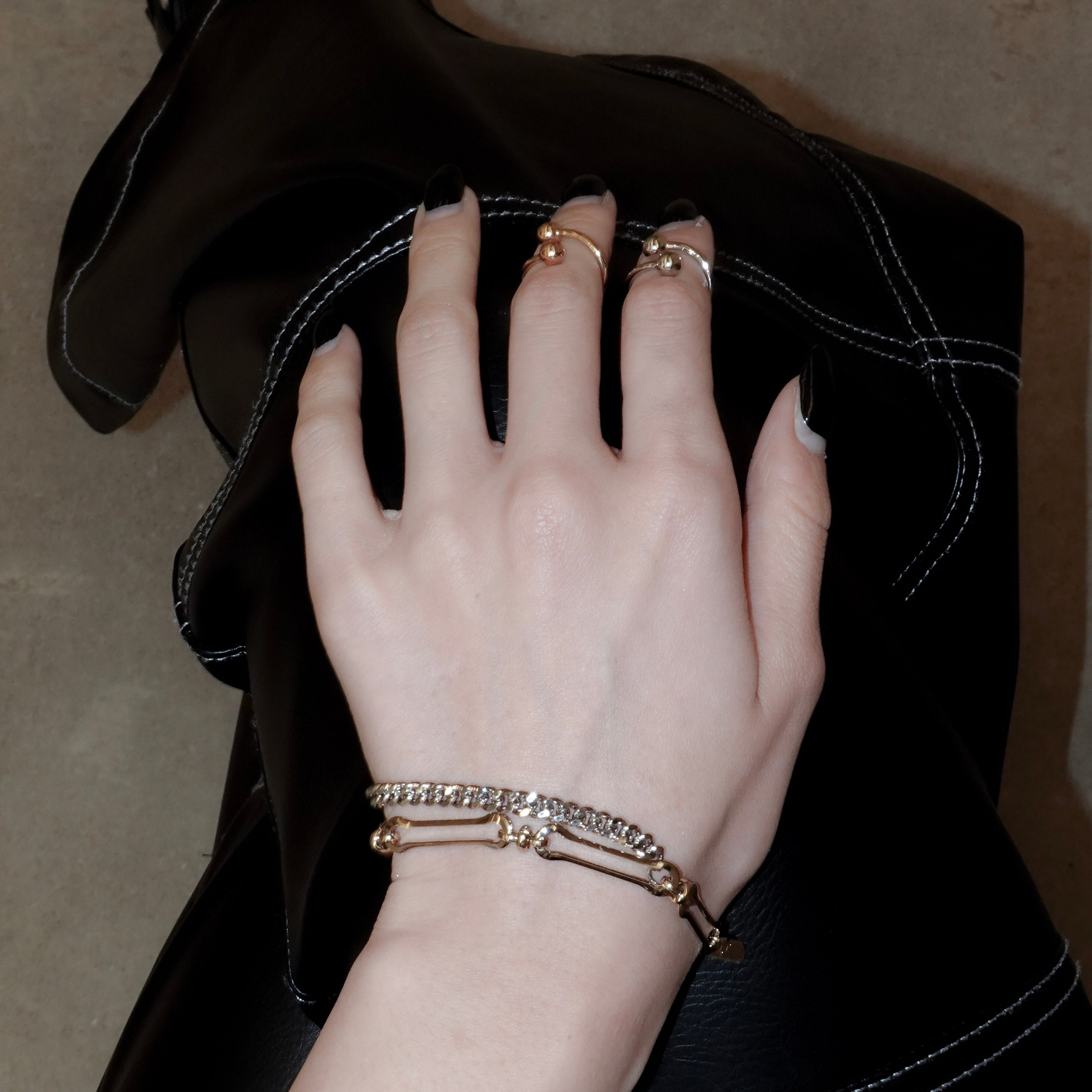 Justine Clenquet ゴールド ブレスレット Pixie bracelet – unigem
