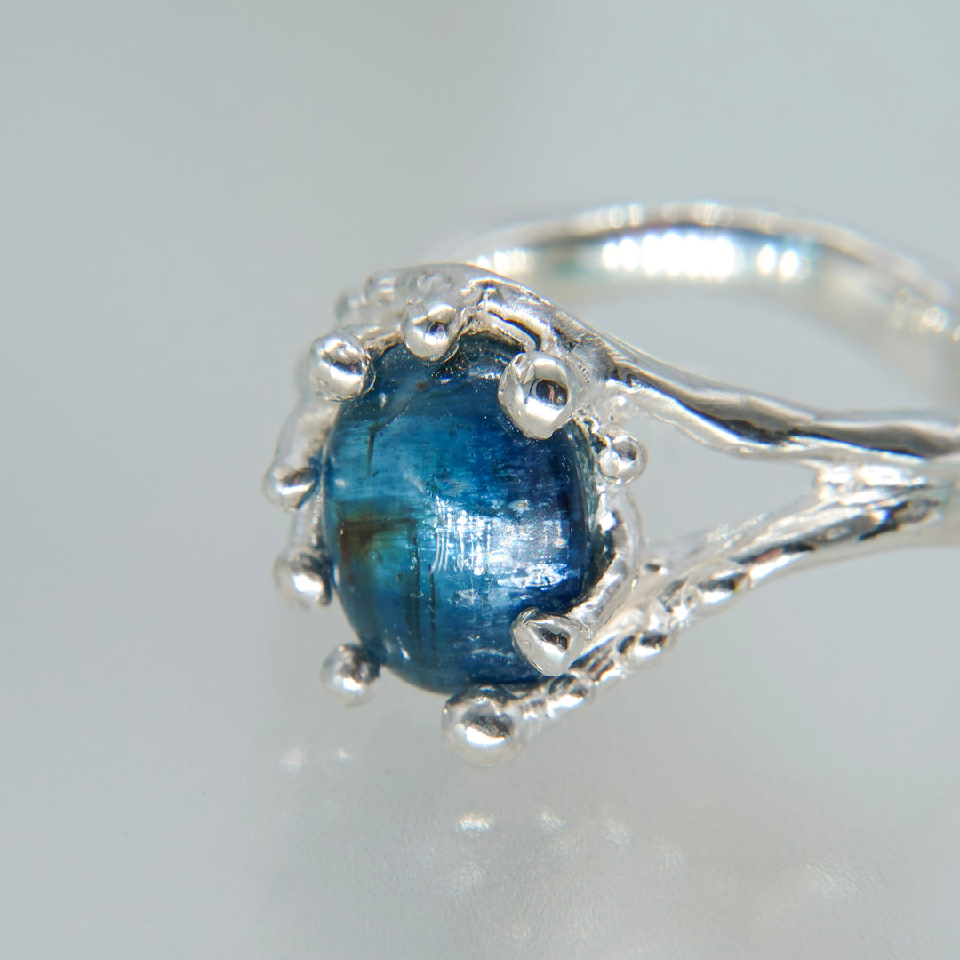 Teal Blue Kyanite Ring (SAI OOAKSeries)
