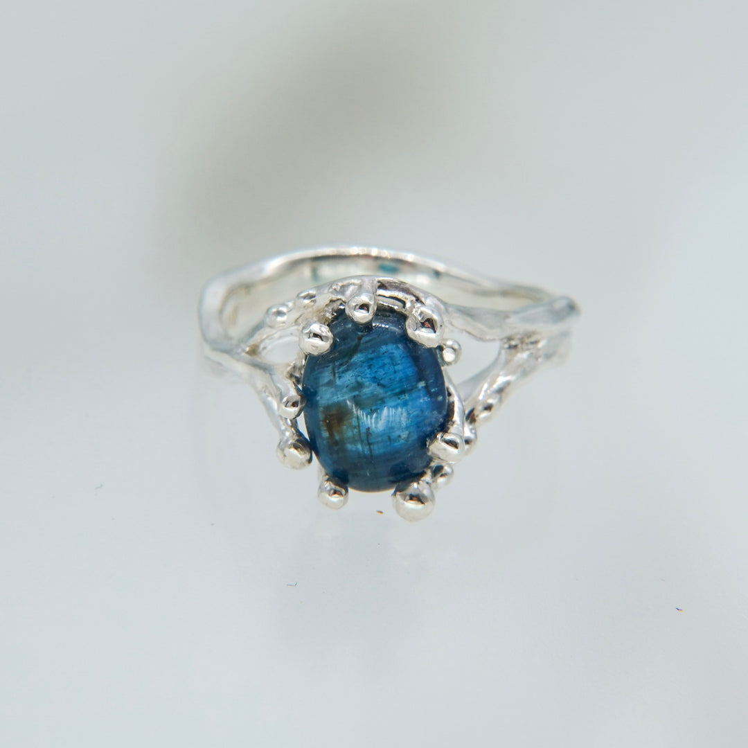 Teal Blue Kyanite Ring (SAI OOAKSeries)
