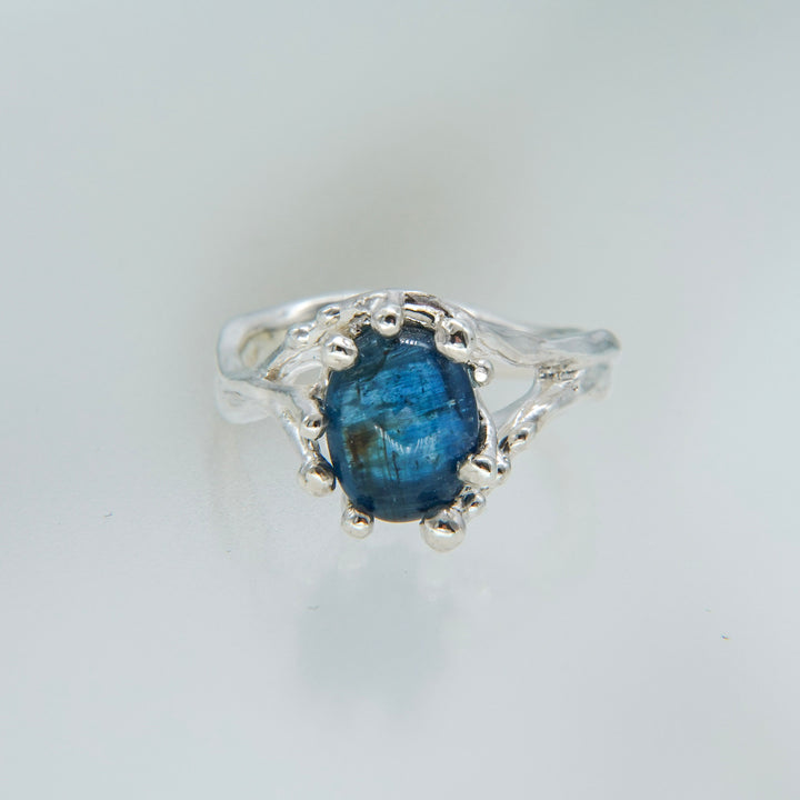 Teal Blue Kyanite Ring (SAI OOAKSeries)