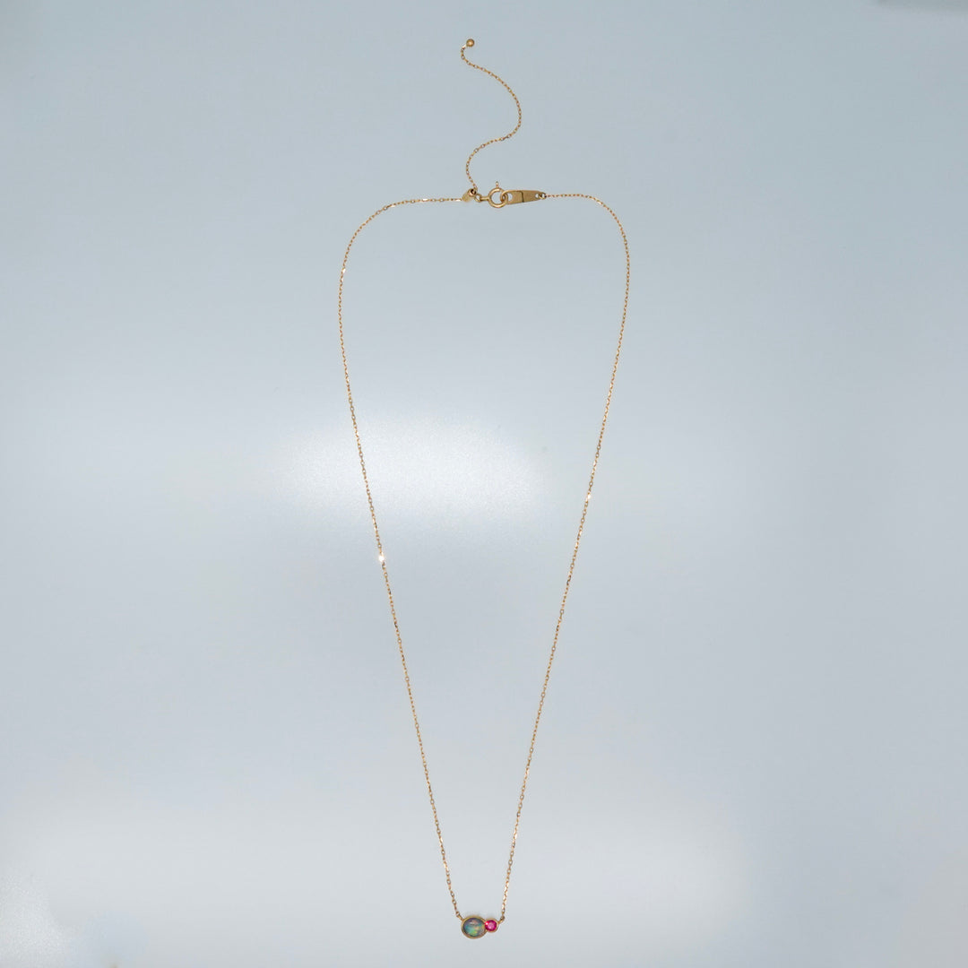 BLANCE 18K BlackOpal Ruby Pendant