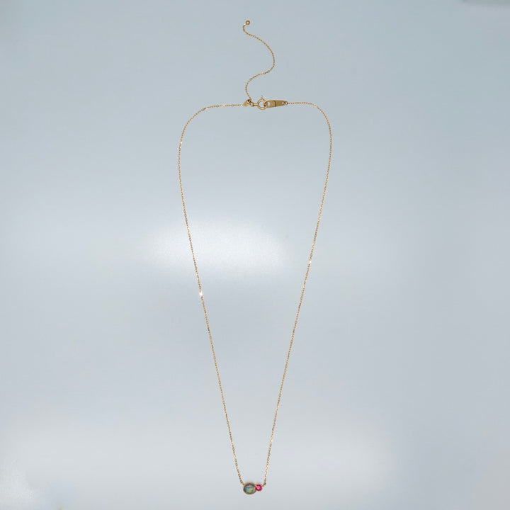 BLANCE 18K BlackOpal Ruby Pendant
