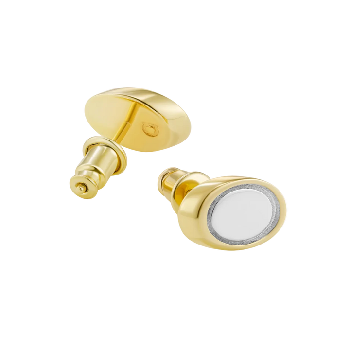 Stem Cut Studs Vermeil