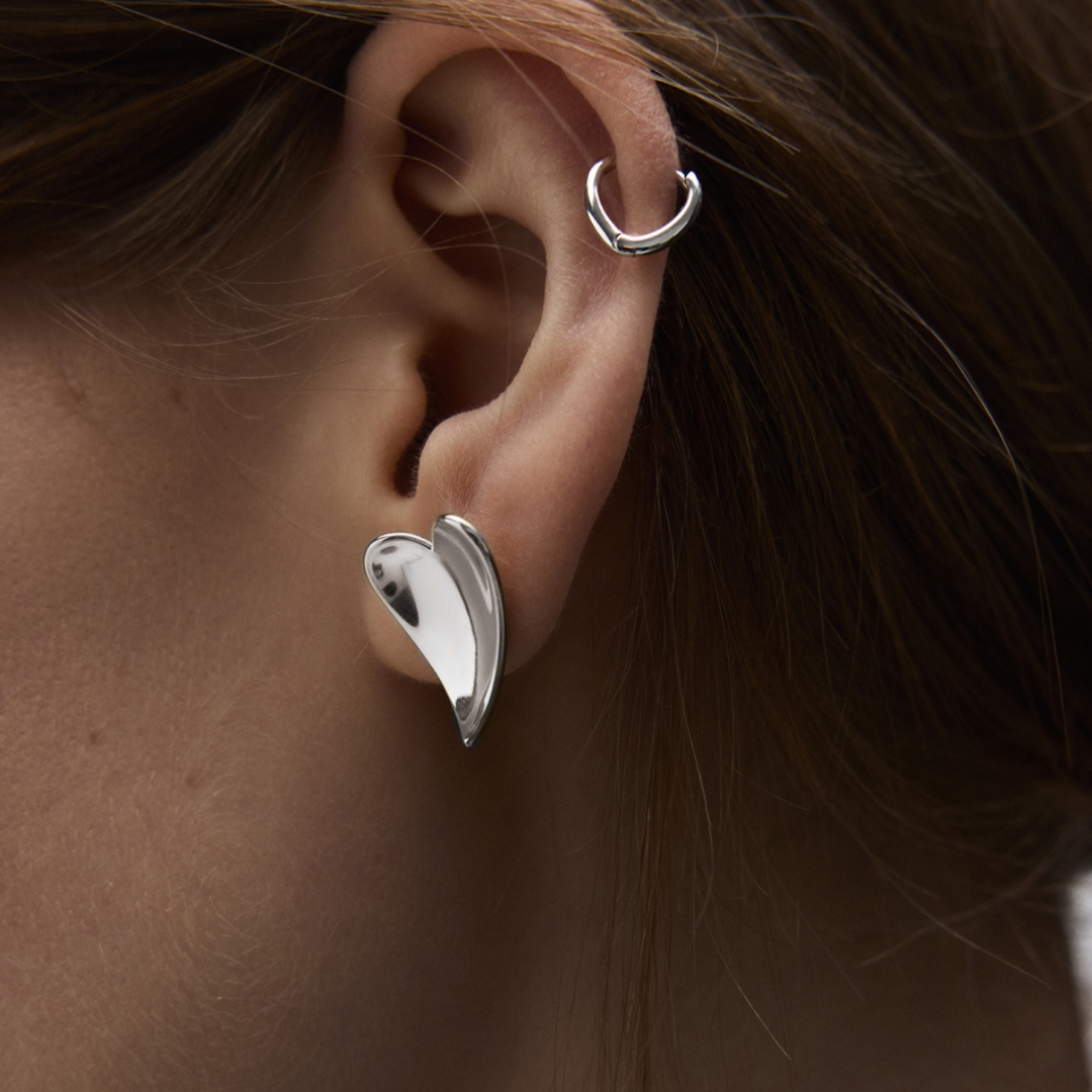 Sail Heart Studs