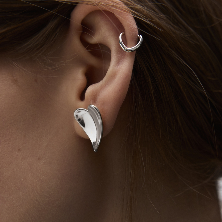 Sail Heart Studs