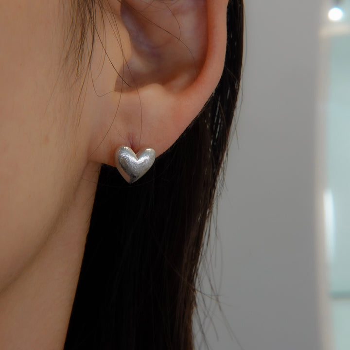 Silver pierced earrings SMA23ピアス Heart