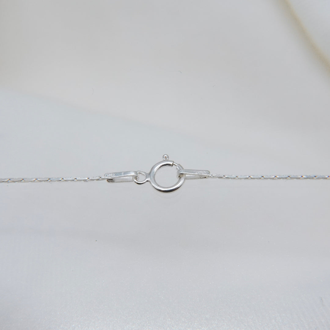 Circle Line Cut Charm Necklace